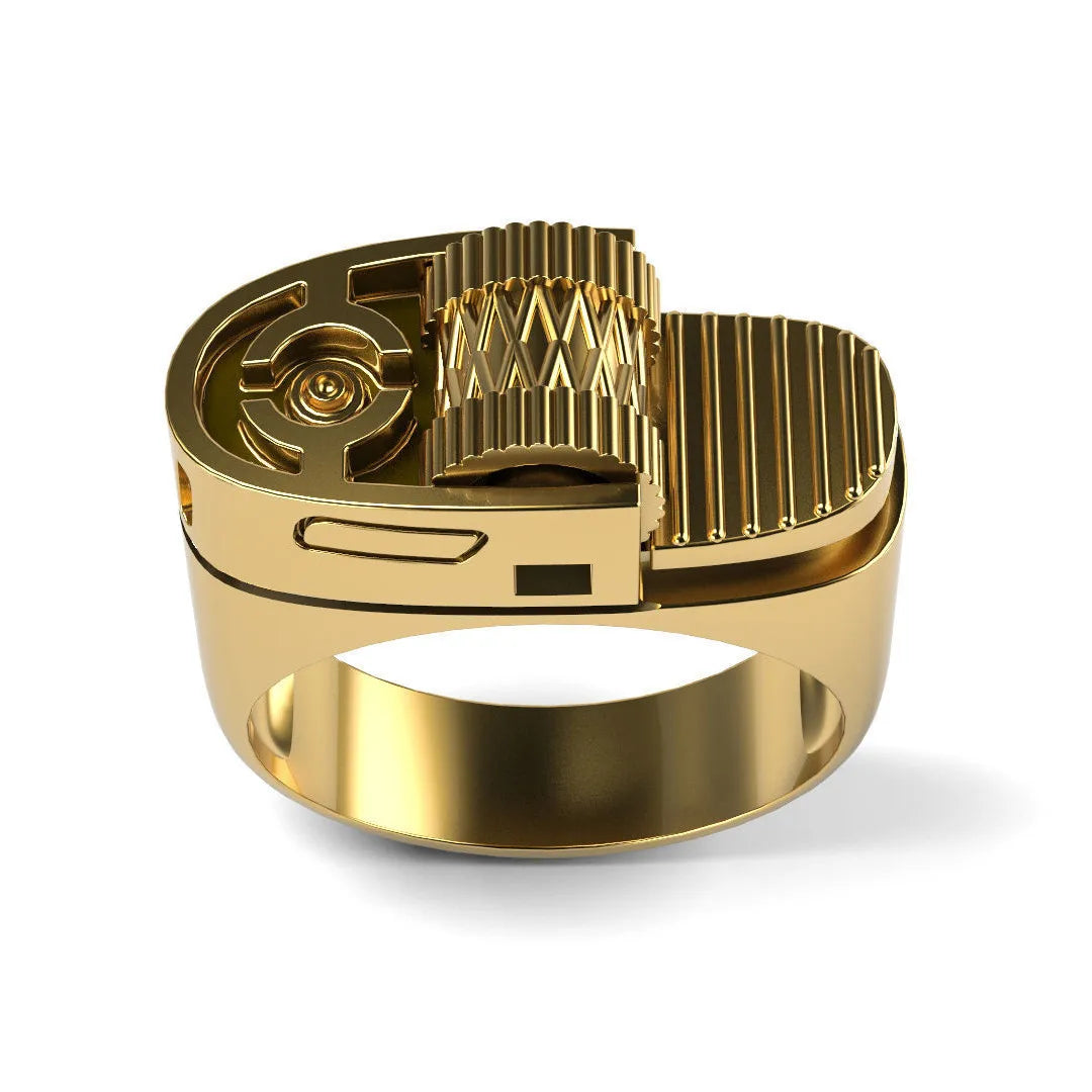 Hip-Hop Streetwear Geometric Copper Plating Men'S Rings