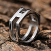 Hip-Hop Streetwear Geometric Solid Color 304 Stainless Steel Men'S Rings