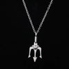 Hip-Hop Streetwear Scissors Cross Alloy Enamel Men'S Pendant Necklace