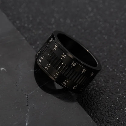 Hip-Hop Streetwear Solid Color Titanium Steel Plating Men'S Rings