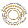 Hip Hop Style Stainless Steel Pig Nose Bracelet For Women With 18K Electroplating