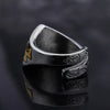 Hip-Hop Triangle Cross Eye 304 Stainless Steel Men'S Rings