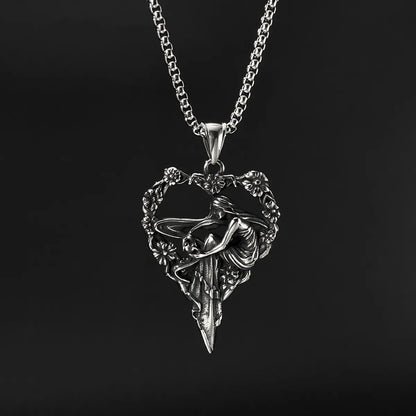 Hip-Hop Vintage Style Human Heart Shape 304 Stainless Steel Men'S Pendant Necklace Necklace Pendant