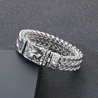 Hip-Hop Wolf 304 Stainless Steel Men'S Bracelets