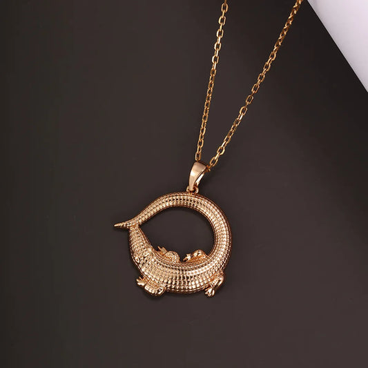 Hip-hop Xuping Crocodile Alloy Copper Alloy Plating Women's Pendant Necklace