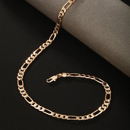 Hip-Hop Xuping Solid Color Copper Alloy Plating 18k Gold Plated Men'S Necklace