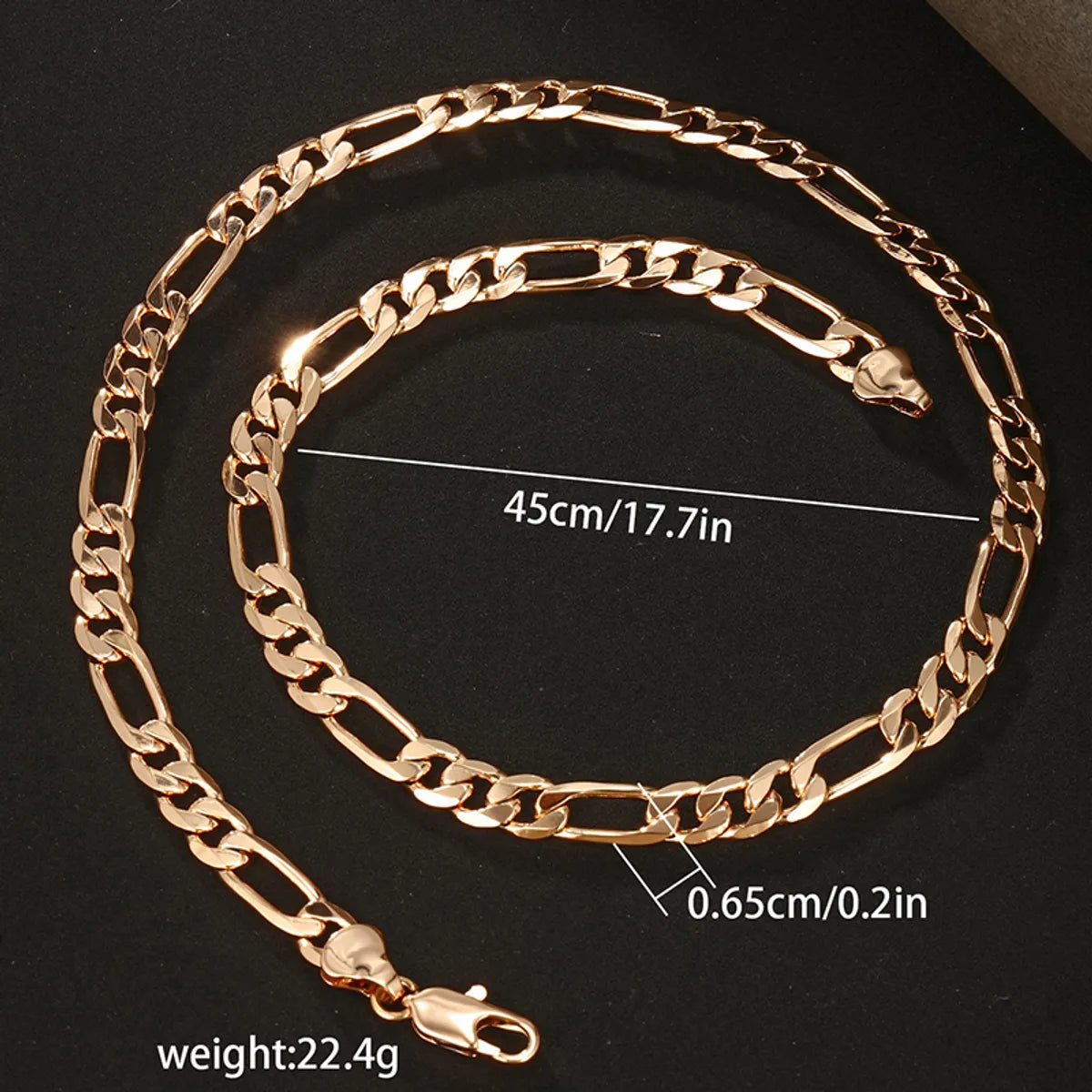 Hip-Hop Xuping Solid Color Copper Alloy Plating 18k Gold Plated Men'S Necklace