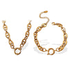 Hiphop Bracelet Stainless Steel 316L Stainless Steel Electroplated Pig Nose Design Women's Jewelry