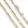 Hiphop Stainless Steel Gradient Plated Totem Handmade Chain Bracelet Necklace