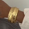 Hiphop Style Irregular Alloy Hammer Wideface Electroplated Bracelet