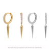 Hiphop Style S925 Sterling Silver Earrings