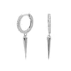 Hiphop Style S925 Sterling Silver Earrings