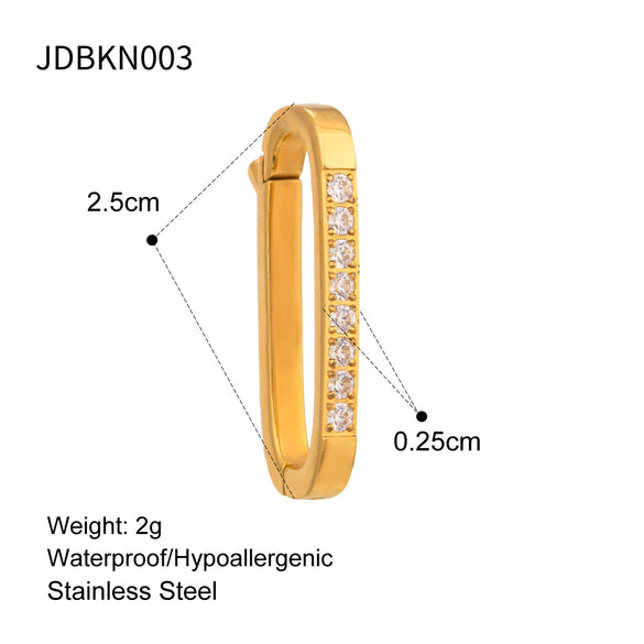 Holiday Bikini Pendant Accessories Stainless Steel Geometric Electroplated