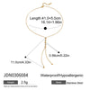Holiday Style Zircon Fourpointed Star Yshaped Stainless Steel Chain Necklace With Electroplating For Women