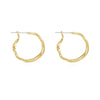 Hollow Dream Catcher No Piercing Ear Clip Earrings Copper Plated With Real Gold Geometric Style For Women