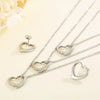 Titanium Steel 18K Gold Plated Fashion Heart