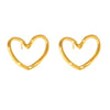 Hollow Love Earrings Titanium Steel Pvd Electroplated 18K Gold Women Autumn And Winter Accessories Ins Wind Geometric Style