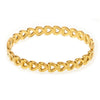 Hollow Love Stitching Bracelet Titanium Steel Pvd Plated 18K Real Gold Electroplated