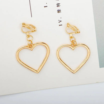 Hollow Peach Heart Love Earrings Earrings Handmade Handmade Wholesale