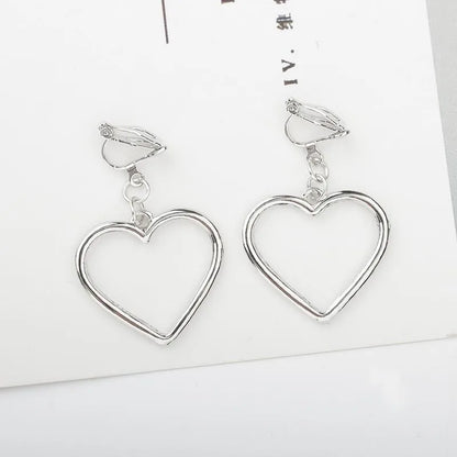 Hollow Peach Heart Love Earrings Earrings Handmade Handmade Wholesale