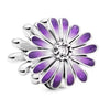 Hollow Pink Beaded Daisy Pendant Metal Jewelry Accessories With Electroplating And Totem Pattern For Female Diy Bracelet