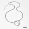 Hollow Stainless Steel Necklace With Electroplated Ball Love And Five Pointed Star Pendant On Snake Chain Heart Shaped And Geometric Pattern