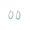 Hoop Earrings Copper Dripping Oil 925 Silver Needle Geometric Style