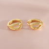 Hoop Earrings Copper Geometric Style Electroplating