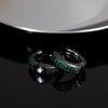 Hoop Earrings Copper With Zircon Inlay Geometric Style For Men And Women