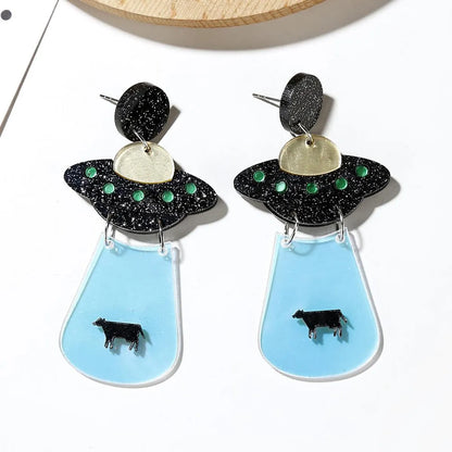 Fashion Cartoon Character Arylic No Inlaid Earrings