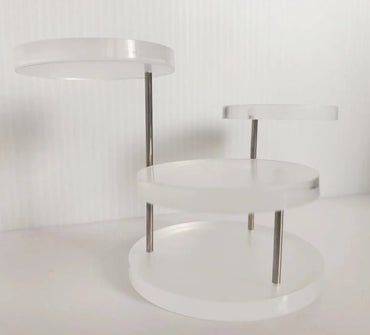 Hot Acrylic Ring Jewelry Display Stand Round Jewelry Rotating Ring Display Stand Exhibition Stand