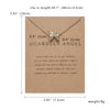 Hot Cardboard Envelope Jewelry Women's Simple Paper Card Cat Ear Alloy Pendant Necklace Gift