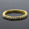 Hot New Jewelry Hip Hop Single Row Diamond Bracelet Men's Fashion Bracelet  Wholesale