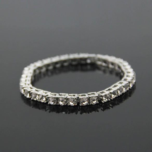 Hot New Jewelry Hip Hop Single Row Diamond Bracelet Men's Fashion Bracelet  Wholesale