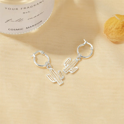 Hot Sale Cactus Simple Creative Plant Earrings Wholesale