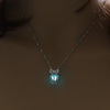 Hot Sale Luminous Cage Fashion Openable Pendant Halloween Luminous Jewelry Alloy Necklace