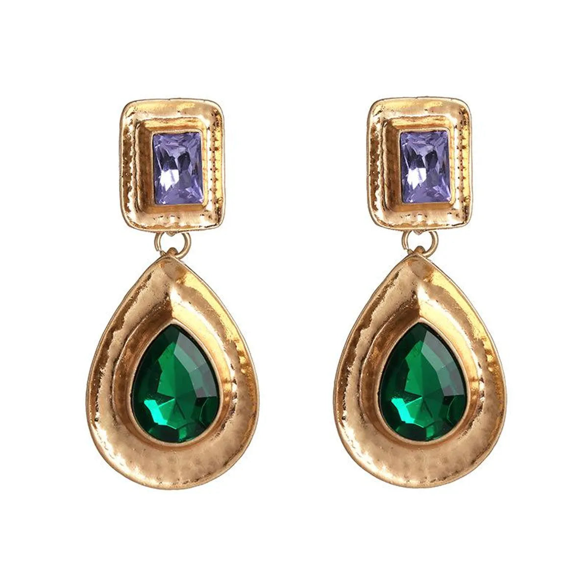 Hot Sale New Pear Shaped Earrings Emerald Earrings