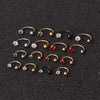 Hot Sale Piercing Zircon C-Type Nose Nail Stainless Steel Screw Earrings
