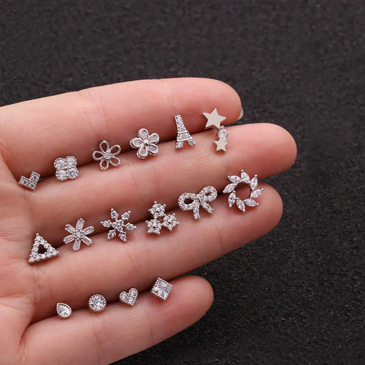 Flower Metal Ear Studs