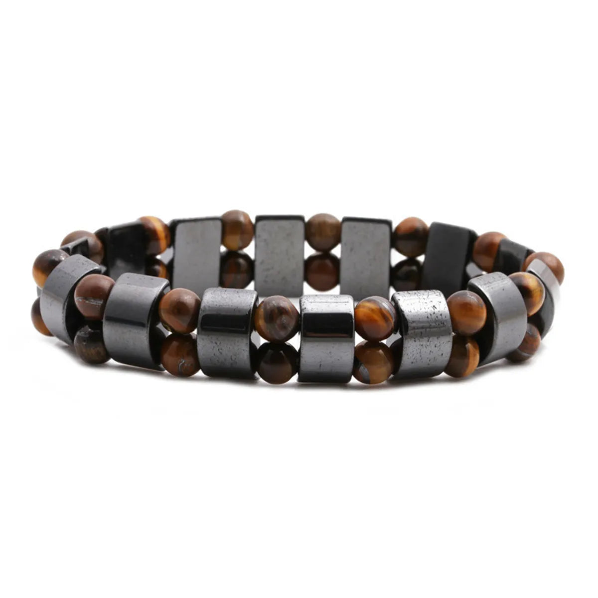 Hot Sale Tiger's Eye Black Gallstone Bracelet Beaded Diy Bracelet Beaded Wholesale Gooddiy