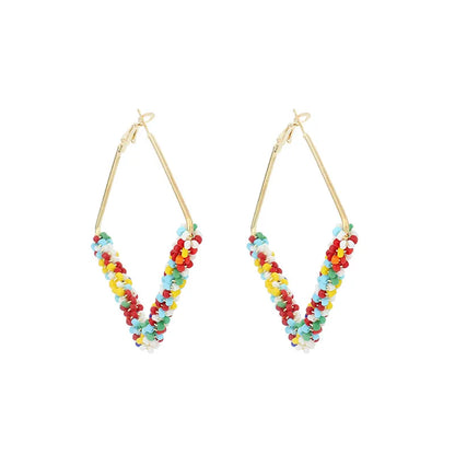 Hot-Saling Bohemian Style Rice Bead New Earrings For Women