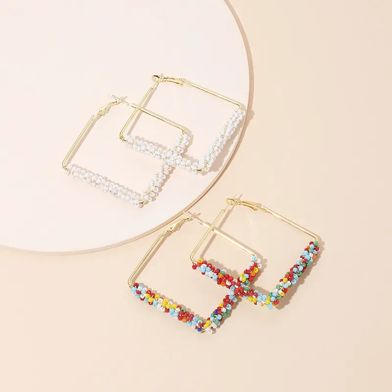 Hot-Saling Bohemian Style Rice Bead New Earrings For Women