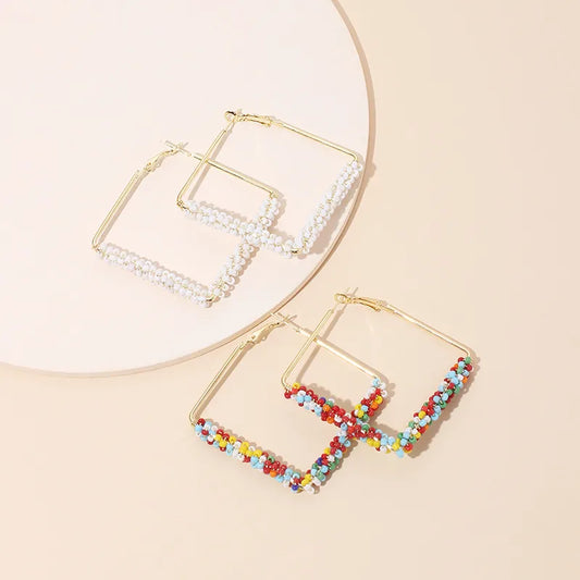 Hot-Saling Bohemian Style Rice Bead New Earrings For Women