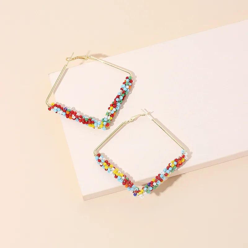 Hot-Saling Bohemian Style Rice Bead New Earrings For Women