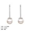 Fashion Geometric Stainless Steel Artificial Pearls 14K Gold Plated Earrings