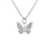 Hot-Selling Butterfly Pendant Necklace Creative Retro Simple Alloy Clavicle Chain Wholesale Gooddiy