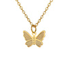 Hot-Selling Butterfly Pendant Necklace Creative Retro Simple Alloy Clavicle Chain Wholesale Gooddiy