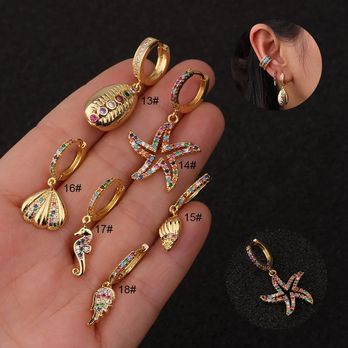 Hot Selling Creative Color Earrings Wholesale