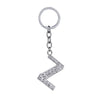 Hot-Selling Fashion 26 English Letters Diamond Keychain  Wholesale