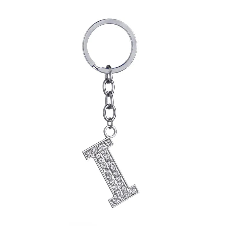 Hot-Selling Fashion 26 English Letters Diamond Keychain  Wholesale